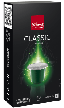 Franck Classic Nespresso® Ideálna voľba pre milovníkov kávy strednej sily a hodvábnej štruktúry. získa si vás svojou vôňou lieskových orieškov a karamelu a jemnými ovocnými tónmi.